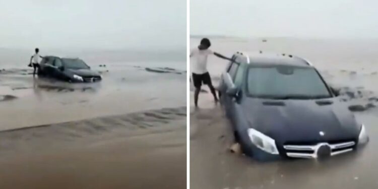 Viral Video: समंदर किनारे स्टंट करना रईसजादों को पड़ा भारी, ऐसी धंसी मर्सिडीज कि निकल गई सारी हीरोगिरी