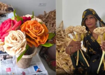 Viral Video: महिलाओं की कला ने भुट्टों के छिलकों में फूंकी जान, कलाकारी दिखाकर बनाया सुंदर गुलदस्ता