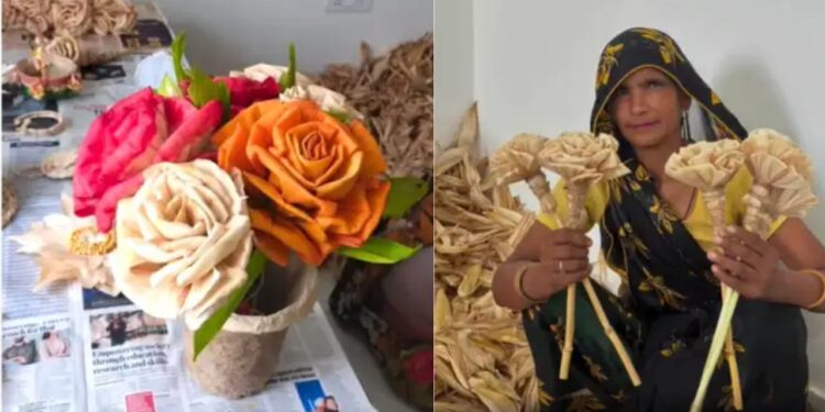 Viral Video: महिलाओं की कला ने भुट्टों के छिलकों में फूंकी जान, कलाकारी दिखाकर बनाया सुंदर गुलदस्ता