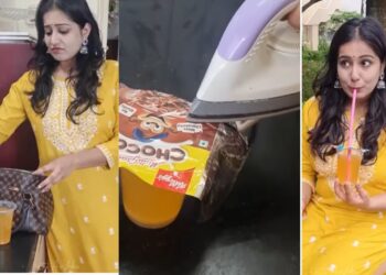Viral Video: जुगाड़ का जादू चलाकर दीदी ने पैक किया जूस का गिलास, लोग बोले- मैडम देसी ये तरीका है बिंदास