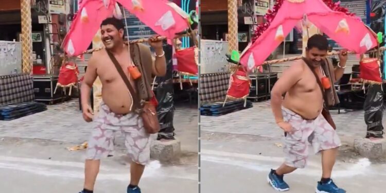 भोले की भक्ति में मस्त कांवड़िया, भजन पर दिखाए ऐसे मूव्ज; हो गया वायरल- Video