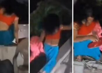 होटल के बंद कमरे में कर रही थी रोमांस, तभी बच्चों के साथ आ धमका पति… देखते ही दीवार फांदकर भागी बीवी, वीडियो में हुई कैद