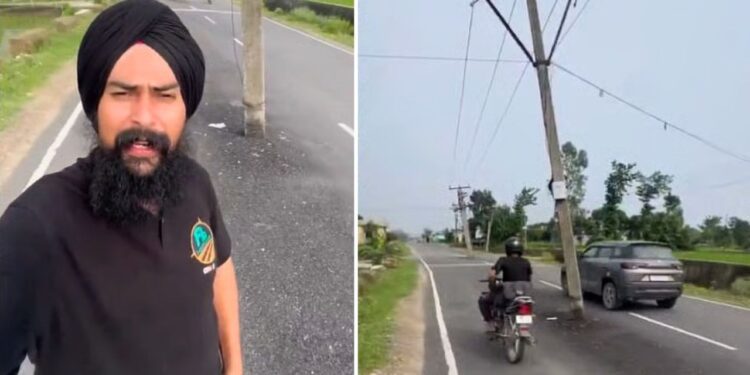 Viral Video: 90 डिग्री पुल छोड़िए, इंजीनियरों का ये ‘मुजस्सिमा’ देखिए; हिमाचल में सड़क के बीचों-बीच लगे बिजली के खंभे!