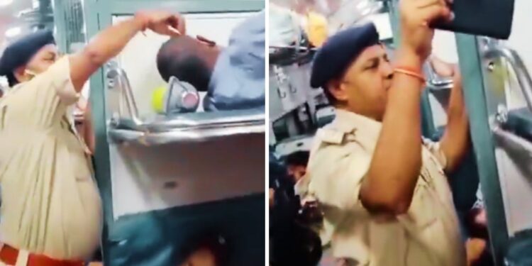 Viral Video: चलती ट्रेन में पुलिस ने शख्स की जेब से चुराया फोन! देखते रह गए लोग