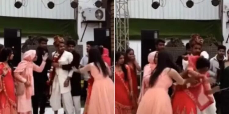 Viral Video: स्टेज पर डांस के दौरान तिलमिला गया दूल्हा, मेहमानों के सामने दुल्हन का हुआ बुरा हाल