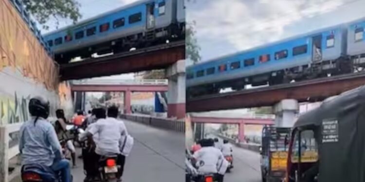 Viral: रेलवे पुल के नीचे अपनी गाड़ी लेकर खड़े हो गए, वीडियो देख आप भी समझ जाएंगे इसकी वजह