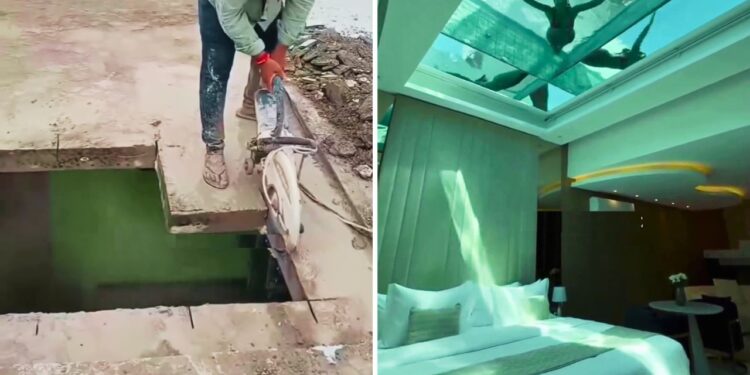 Viral Video: पति ने पूरी की बीवी की ‘अनोखी’ ख्वाहिश, बेडरूम की छत पर बनवाया ‘कांच का पूल’, नजारा देख दंग रह गए लोग