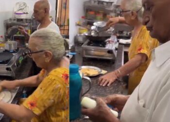 किचन में पत्नी की मदद करता दिखा पति, बुजुर्ग कपल के इस VIDEO ने जीत लिया दिल