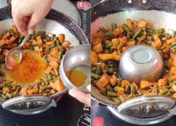 Viral Video: महिला ने सब्जी से एक्स्ट्रा ऑयल निकालने के लिए बताया धांसू जुगाड़, सिर्फ एक कटोरी कर देगी आपकी टेंशन खत्म