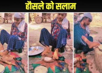 Viral Video: हाथ नहीं…फिर भी पैरों से रोटी बनाती दिखी ये लड़की, वीडियो देख रो पड़े लोग
