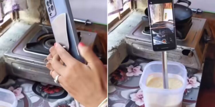 Viral Video: नए ब्लॉगर के लिए बड़ा काम का है ये जुगाड़, बिना पैसे हो जाएगा ट्राइपॉड का काम