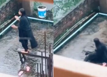 Viral Video: लड़की छत पर बना रही थी रील, पर कैमरे में रिकॉर्ड हुआ अलग ही सीन, लोग बोले- और कर लो ट्रेंड कम्प्लीट!