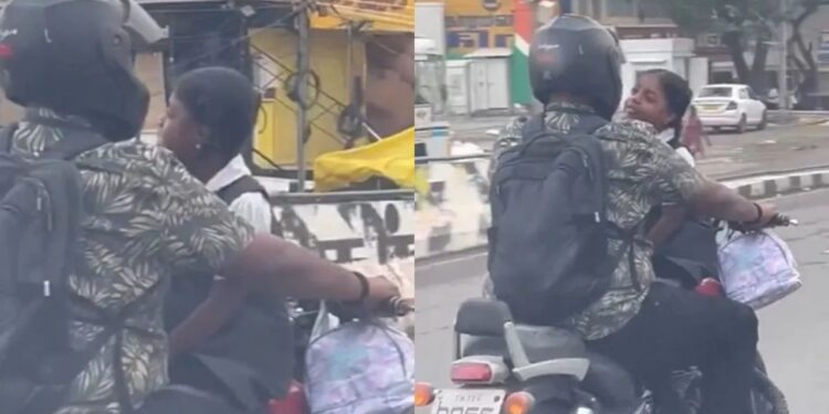 Viral Video: बीच सड़क पर बाप ने अपनी छोटी बेटी के साथ बाइक पर किया जानलेवा स्टंट, मासूम की जिंदगी को खतरे में डालकर किया ये काम