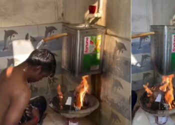 Viral Video: पानी गर्म करने के लिए बंदे ने बैठाया हाइटेक जुगाड़, तरकीब देख पक्का सदमे में चली जाएगी गीजर कंपनी