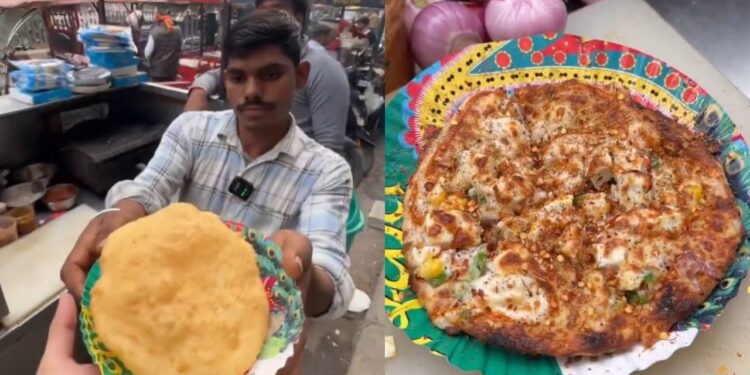 Viral Video: गजब…बंदे ने लगाया ऐसा देसी जुगाड़, भटूरे को बना दिया पिज्जा, देखते ही लोगों ने पीट लिया माथा