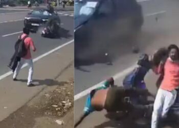 Viral Video: कार और स्कूटर की जबरदस्त टक्कर, एक यू-टर्न के कारण हुआ तगड़ा हादसा