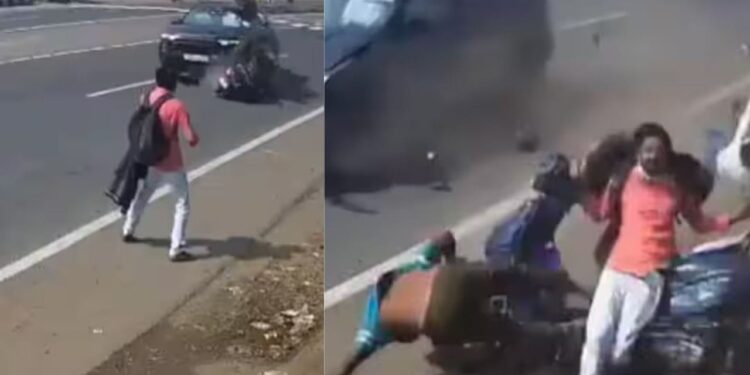 Viral Video: कार और स्कूटर की जबरदस्त टक्कर, एक यू-टर्न के कारण हुआ तगड़ा हादसा