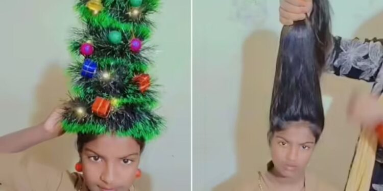 Viral Video: महिला ने 25 दिसंबर के लिए बनाया ‘क्रिसमस ट्री हेयरस्टाइल’ अतरंगी कारनामा देखकर नहीं रुकेगी आपकी हंसी