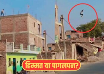 Viral Video: ये है असली स्टंटमैन! गजब की दिखाई हिम्मत, दो मंजिला छत से यूं कूद गया