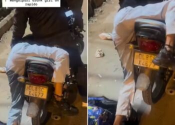 Viral Video: नशे में धुत लड़की रैपिडो वाले पर लटकी, देख कहने लगे लोग- छोड़ दे भाई, गिरा दे,जाने दे