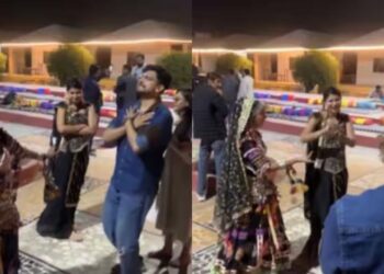 Viral: डांसर के आगे पत्नी को भूल बैठा पति, वायरल हुआ जैसलमेर का ये डांस वीडियो
