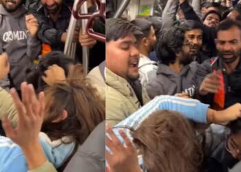 Viral Video: मेट्रो में एकदूसरे के बाल खींचते दिखी पापा की परियां, क्लेश का तगड़ा वीडियो हुआ वायरल