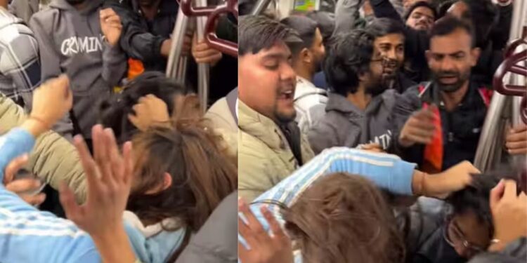 Viral Video: मेट्रो में एकदूसरे के बाल खींचते दिखी पापा की परियां, क्लेश का तगड़ा वीडियो हुआ वायरल