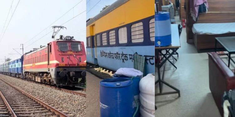 Viral Video: बंदे ने ट्रेन के कोच को ही बना लिया अपना आशियाना, कोच के अंदर दिखा शानदार नजारा