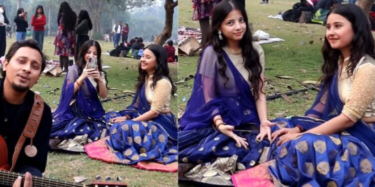 Viral Video: बंदे ने पार्क में बैठकर गाया ऐसा शानदार गाना, फैन हो गईं लड़कियां; देखें वीडियो
