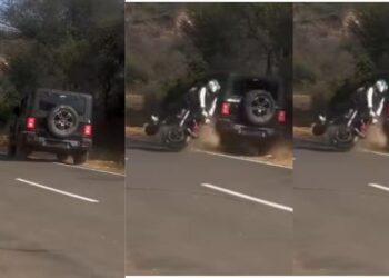 Viral Video: थार और प्लसर की हुई जबरदस्त भिड़ंत, हादसे का ये वीडियो देख हिल जाएंगे आप