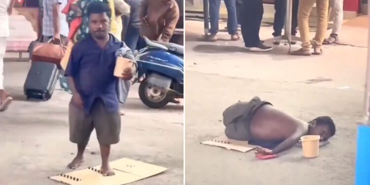 Viral Video: बंदे ने भीख मांगने के लिए अपनाया गजब का तरीका, वीडियो देख छूट जाएगी हंसी