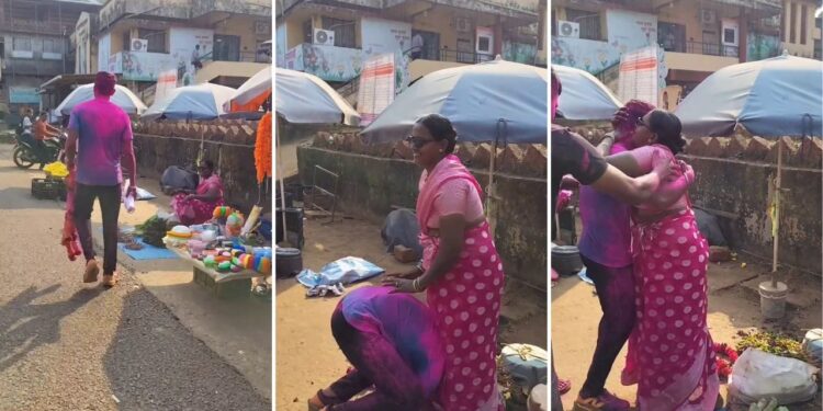 Viral Video: ‘मां, CRPF में सिलेक्शन हो गया’, सड़क किनारे सब्जी बेच रही मां के पैरों में गिरकर रो पड़ा बेटा