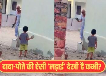 Viral Video: दादा और पोते में छिड़ी मजेदार ‘जंग’, एक ने उठाया चप्पल तो दूसरे ने पत्थर, फिर देखिए क्या हुआ