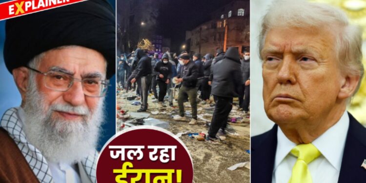 Iran Protests Timeline: 13वीं रात भी तांडव! 42 मौतें-12 दिनों में कैसे फैली आग? खामेनेई की ट्रंप को चेतावनी | Iran Protests 13 Days Timeline: 42 Dead-Blackout, School Closed-Flights Block, Khamenei Warns Trump News Hindi