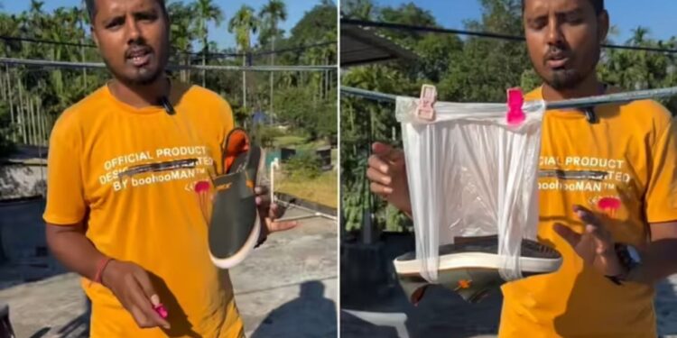 Viral Video: ठंड में कैसे जल्दी सूखेंगे जूते? बंदे ने वीडियो बनाकर बता दिया ये हैक