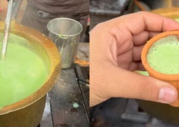 यहां कुल्हड़ में परोसी जा रही है हरे रंग की चाय, वायरल वीडियो देख टी-लवर्स हुए कंफ्यूज