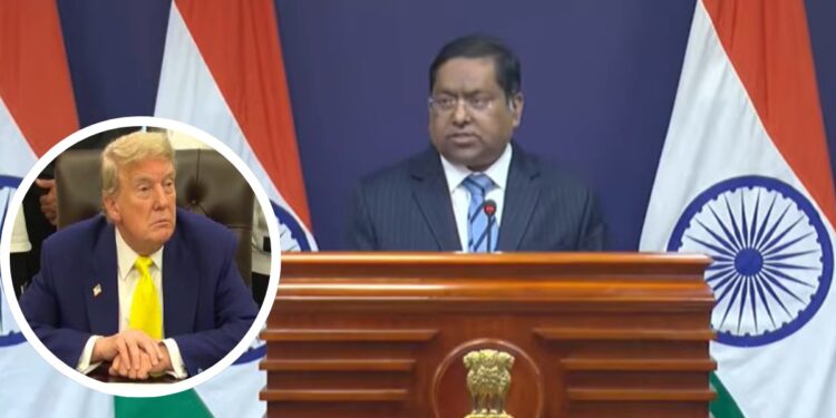 Trump Tariff: ‘हमारी नीति किसी के दवाब में नहीं बदलेगी’, ट्रंप की धमकी पर भारत का करारा जवाब | MEA India On Trump 500 percent tariff bill russia oil world News hindi