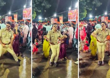 Viral Video: ‘पुलिसवाले’ ने ‘सात समंदर’ गाने पर किया ऐसा डांस, हंस-हंसकर लोटपोट हो गई जनता