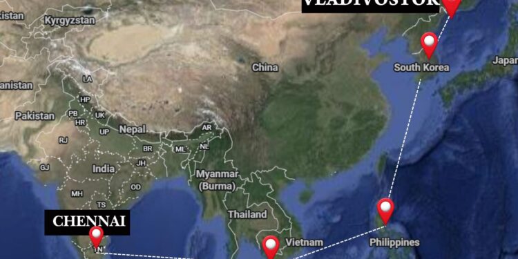 Chennai Vladivostok Corridor: शुरू होने वाला है रूस-भारत का समुद्री ट्रेड कॉरिडोर! किन सेक्टर्स को होगा फायदा | chennai-vladivostok-corridor-india-russia-trade-in-24-days-world-news-in-hindi