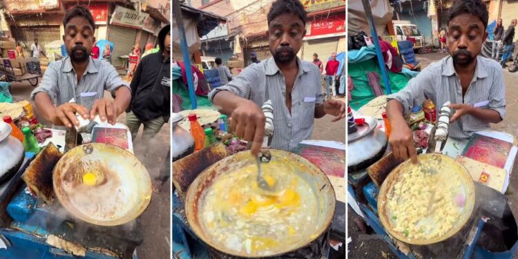 Viral Video: अंडे वाले भैया ने ऐसी चीज में बनाई भुर्जी, देखते ही चकराया लोगों का माथा!