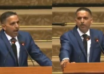 Guyana Minister Hindi Speech: गयाना की संसद में गूंजी ‘दिल्ली वाली’ हिंदी, वीडियो हुआ वायरल | guyana minister vikash ramkissoon hindi speech viral video opposition challenge without paper debate