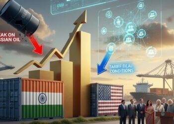 India-US Trade Deal: 500 अरब डॉलर, रूसी तेल पर ब्रेक! क्या हैं टैरिफ डील की शर्तें जिन्होंने दुनिया को चौंकाय | India-US Trade Deal Explained $500 Billion Target Russian Oil Curbs and Tariff Conditions
