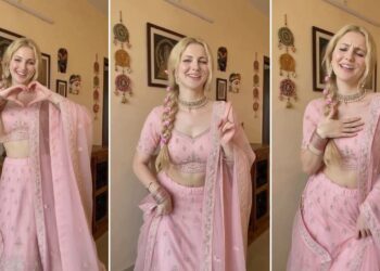 Viral Video: पिंक लहंगे में विदेशी महिला ने किया गजब का डांस, देसी ठुमकों पर फिदा हुआ इंटरनेट!