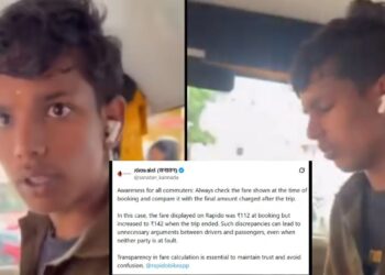 Viral Video: 112 से 142 रुपए हुआ किराया,ऐप ने बढ़ाया Fare या ड्राइवर की चाल? वायरल वीडियो ने खड़े किए कई सवाल