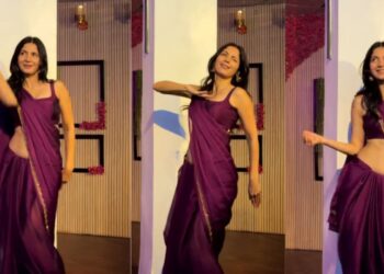 पर्पल साड़ी पहन ‘हो परदेसिया’ पर थिरकी लड़की, सादगी और डांस में ग्रेस ने जीत लिया लोगों का दिल