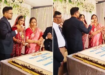 दुल्हन को छोड़ मां को खिलाया शादी का पहला केक, Viral Video पर छिड़ गई ‘महाबहस’
