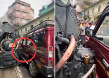 ‘कॉन्फिडेंस हो तो ऐसा!’ दार्जिलिंग में टॉय ट्रेन से भिड़ी कार, ड्राइवर बोला- ‘ट्रेन ही रॉन्ग साइड से आ रही थी’; वीडियो वायरल