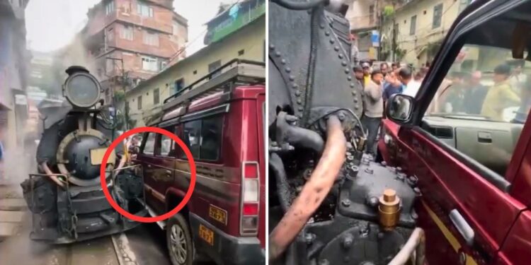 ‘कॉन्फिडेंस हो तो ऐसा!’ दार्जिलिंग में टॉय ट्रेन से भिड़ी कार, ड्राइवर बोला- ‘ट्रेन ही रॉन्ग साइड से आ रही थी’; वीडियो वायरल