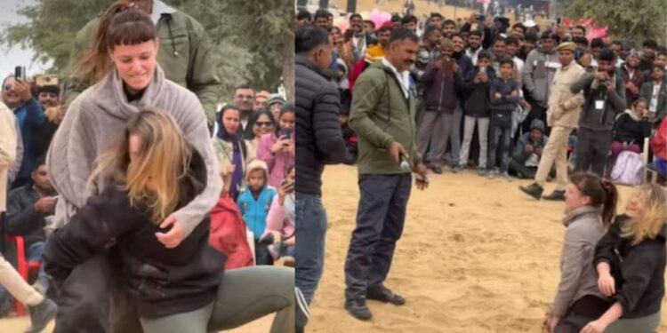 भारतीय अखाड़े में विदेशी महिलाओं ने दिखाया कुश्ती का दम, संस्कृति के साथ अब भारतीय कुश्ती भी सीख रहे विदेशी