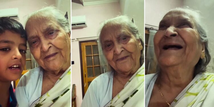 90 साल की परदादी और छोटे से परपोते का वीडियो वायरल, दोनों की क्यूटनेस ने जीता सबका दिल!